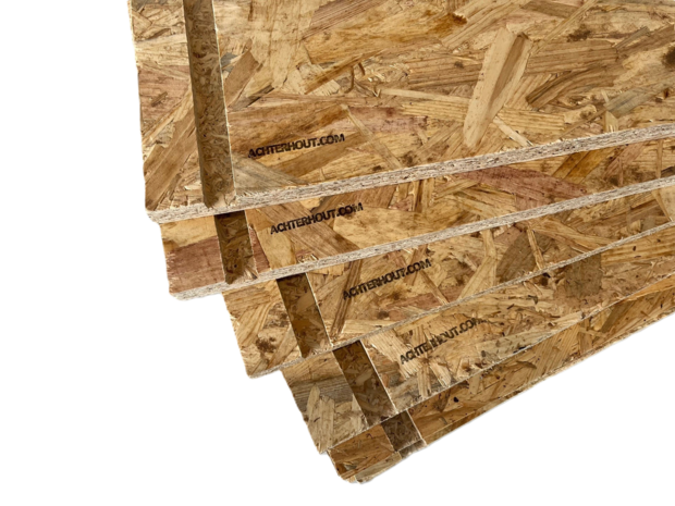 Achterhout Systeemwand 595x200mm OSB 18mm met groef