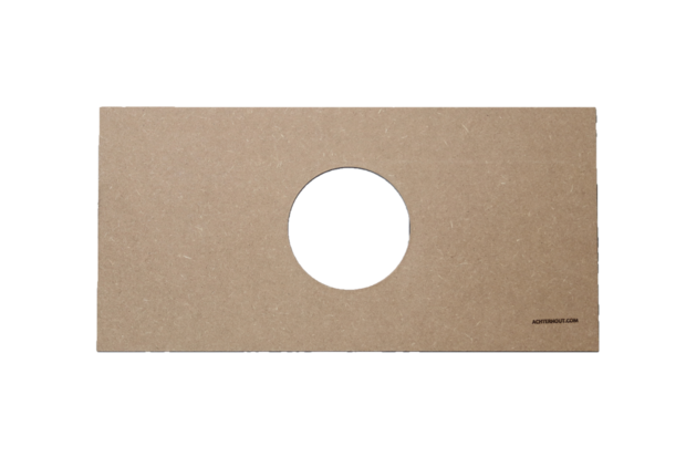 Achterhout 290x590mm MDF 9mm sparingsmaat 83-240mm